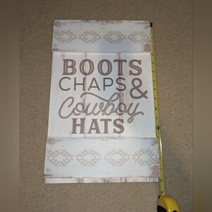 Wooden western wall decor